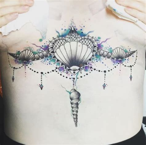 underneath boob tattoos|23 sternum tattoos that prove the underboob is underrated